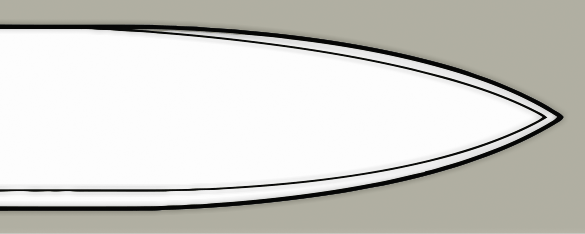 Spear point blade design