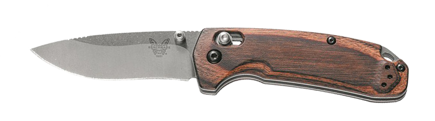 wooden handle material hunting knife