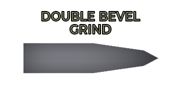 Double bevel (a.k.a compound bevel) grind