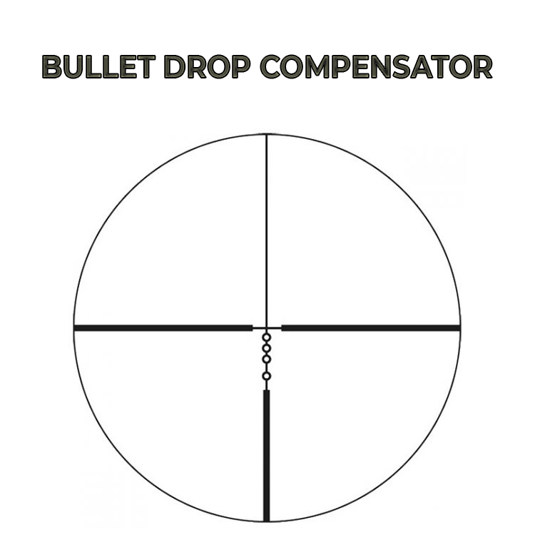 bullet drop compensator reticle crossbow scopes