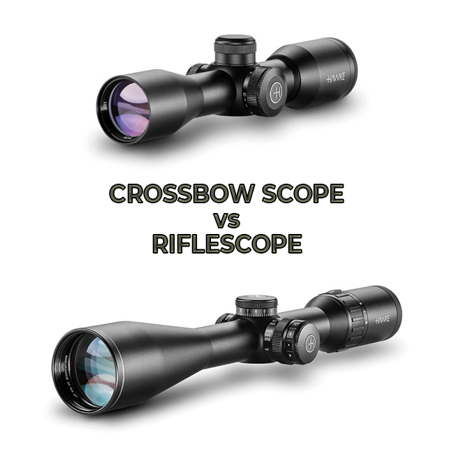 crossbow scope vs. riflescope