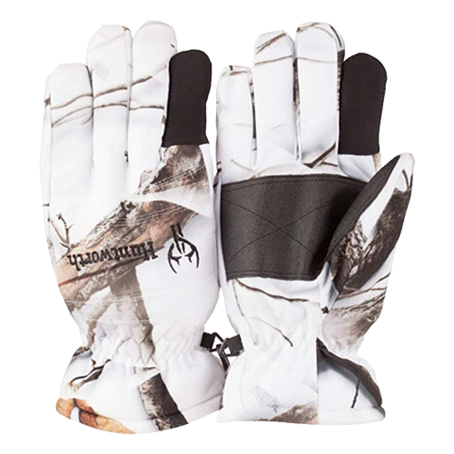 Huntworth heavy-weight white-camo hunting gloves