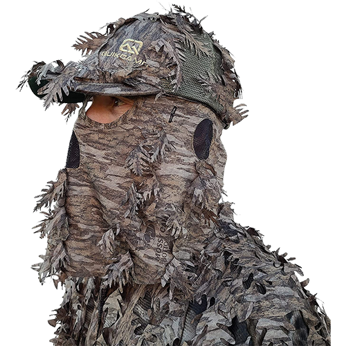 Quikcamo ghillie mossy oak hunting mask