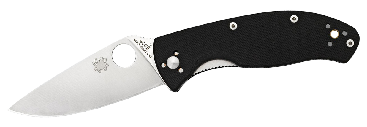 Tenacious plain-edge folding hunting knife by Spyderco