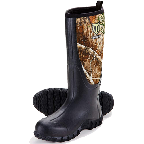 Realtree waterproof multi-season rubber boots by TideWe