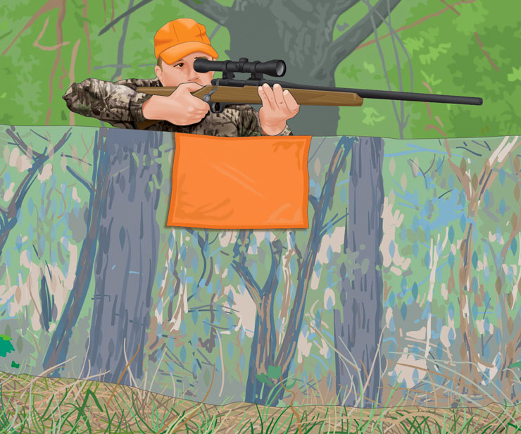 using ground blinds as a hunting tactic